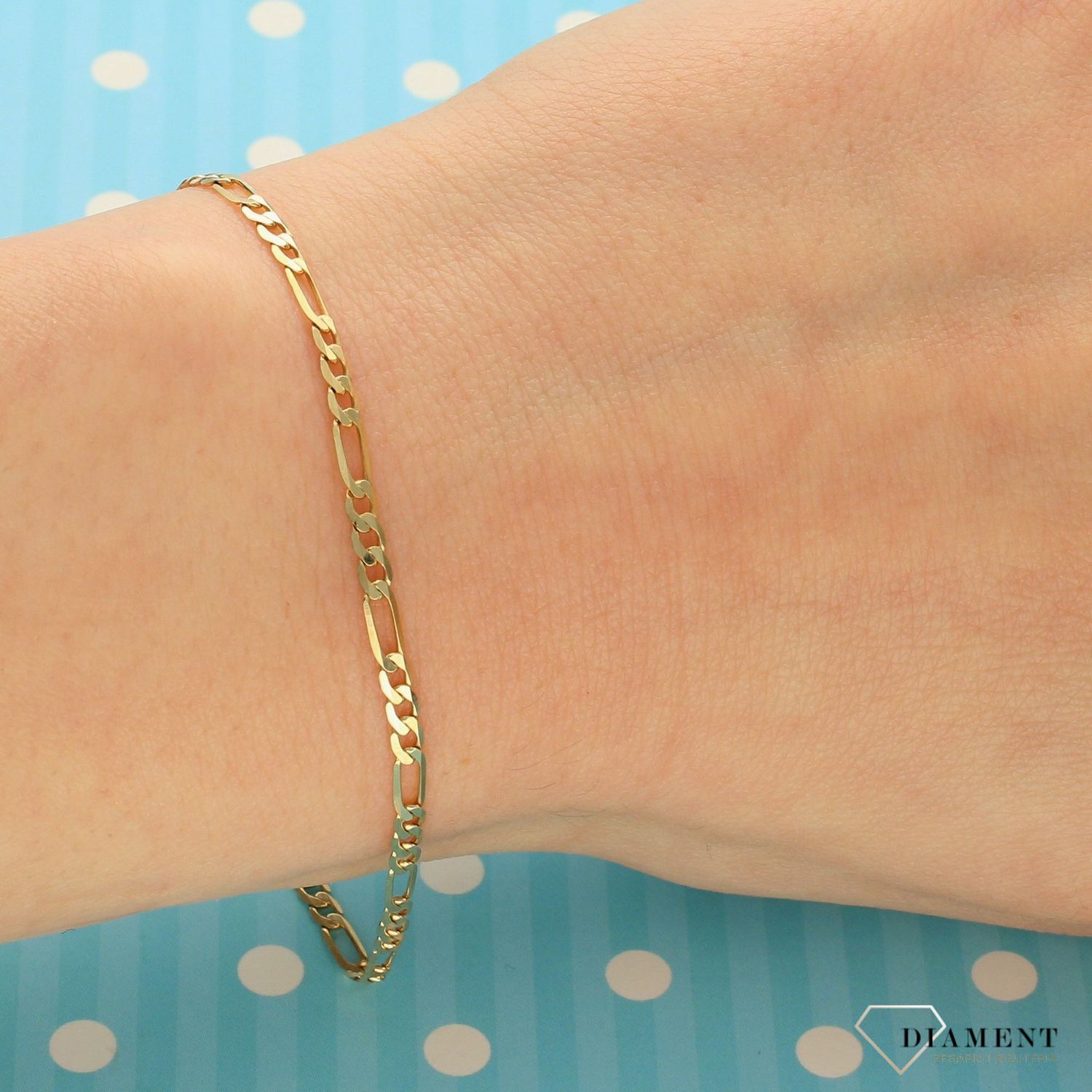 Złota bransoletka 375 Figaro DIA-BRA-GAXPDE 065-375 2,5mm (1).jpg